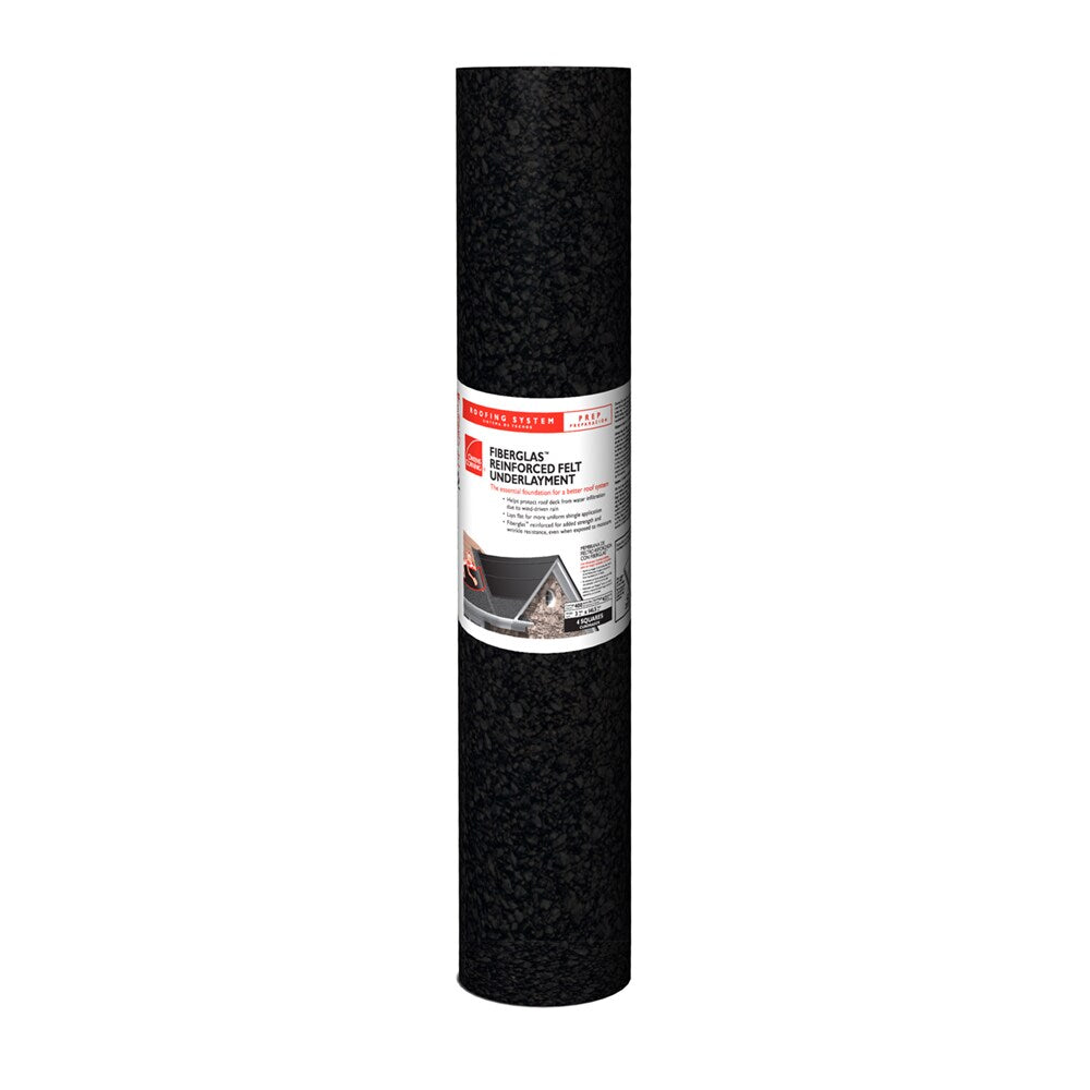 Owens Corning Fiberglas Reinforced Felt 36-in x 141.5-ft 400-sq ft Felt Roof Underlayment