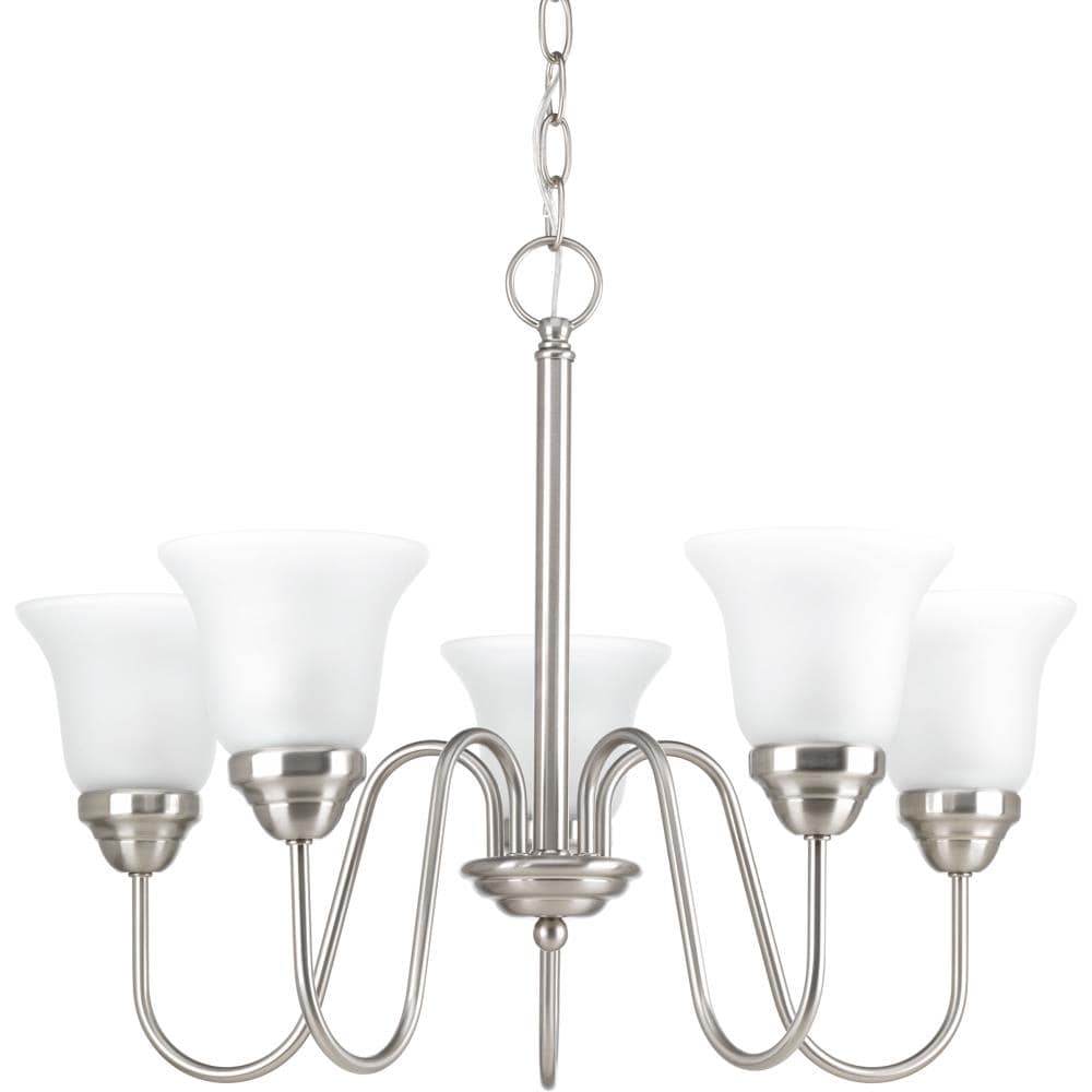 Progress Lighting Classic 5-Light Brushed Gray Traditional Chandelier