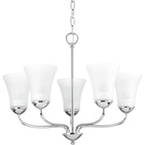 Progress Lighting Classic 5-Light Polished Chrome Traditional Chandelier