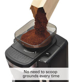 12-Cup Black Auto Grounds Dispensing Coffee Maker