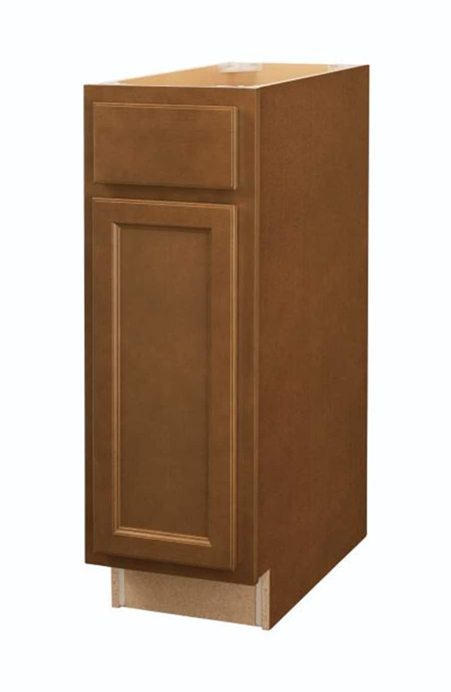 Diamond NOW Weyburn 12-in W x 35-in H x 23.75-in D Saddle Door and Drawer Base Stock Cabinet