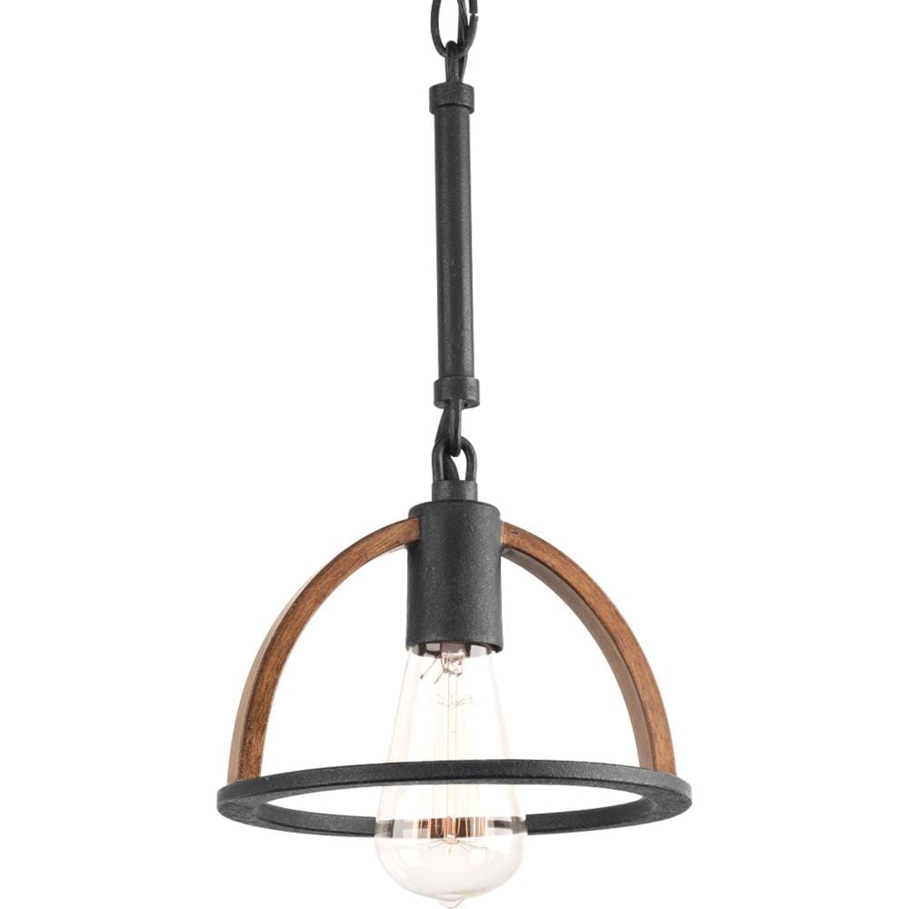Progress Lighting Trestle 3-Light Antique Bronze Transitional Globe Medium Hanging Pendant Light
