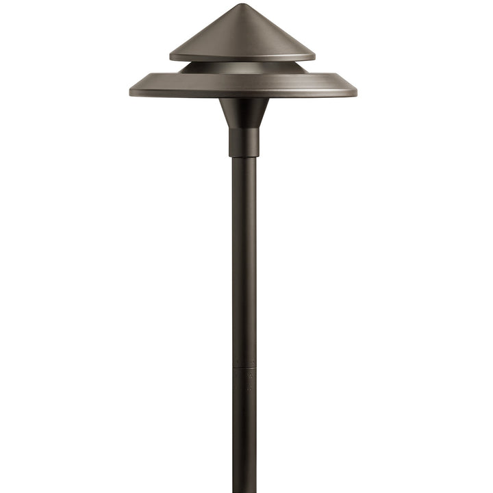 Kichler 3-Watt Olde Bronze Low Voltage Hardwired LED Path Light, 200 Lumens, 3000K