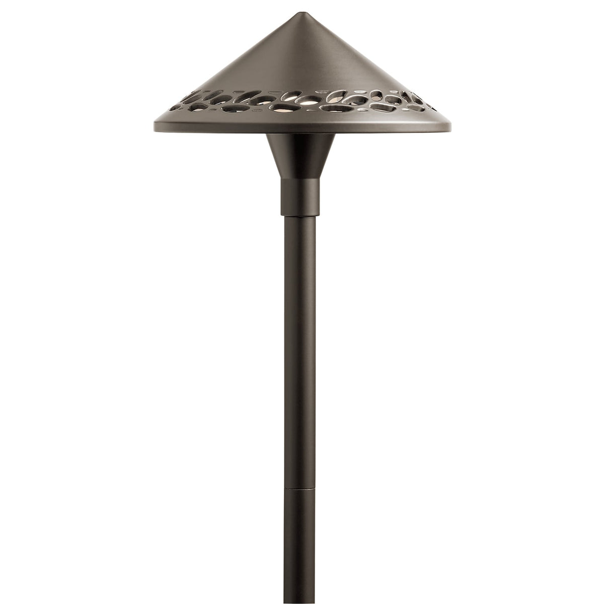 Kichler 3-Watt Olde Bronze Low Voltage Hardwired LED Path Light, 200 Lumens, 3000K, 20-in H x 8-in W