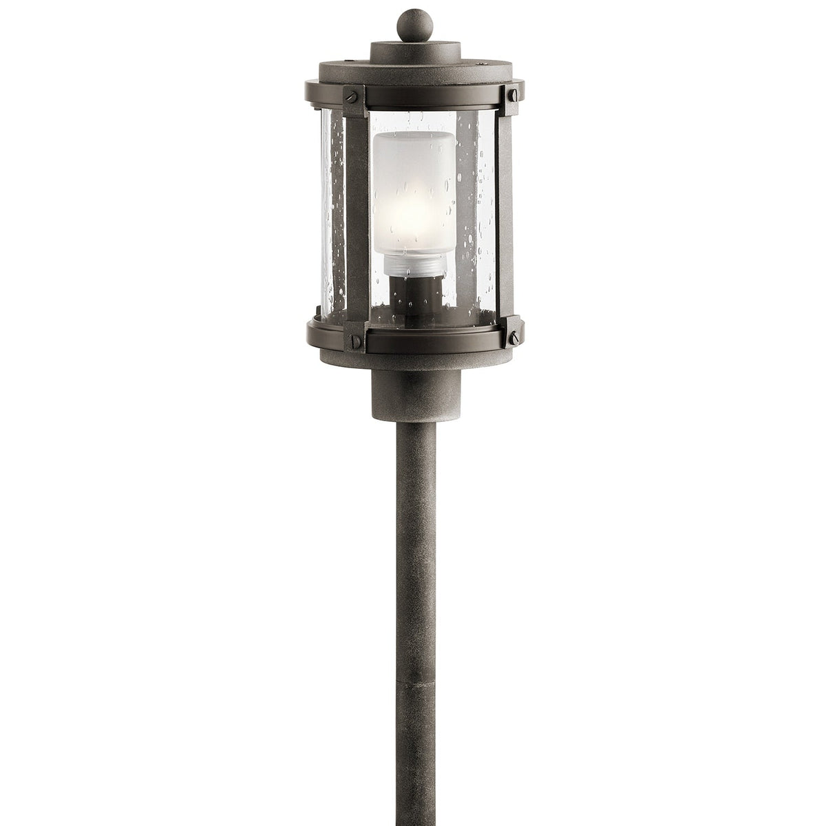 Kichler 2-Watt Olde Bronze Low Voltage Hardwired LED Path Light, 180 Lumens, 3000K