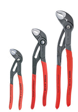 KNIPEX Cobra 3-Pack Tongue & Groove Plier Set, 7-1/4 in, 10 in, 12 in