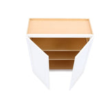 Diamond NOW Arcadia 30-in W x 30-in H x 12-in D TrueColor White Wall Cabinet, Recessed Shaker Doors