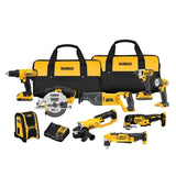 20-Volt Max Lithium-Ion Cordless Combo Kit (10-Tool) w/ (2) Batteries 2.0Ah, Charger & Tool Bag - Super Arbor