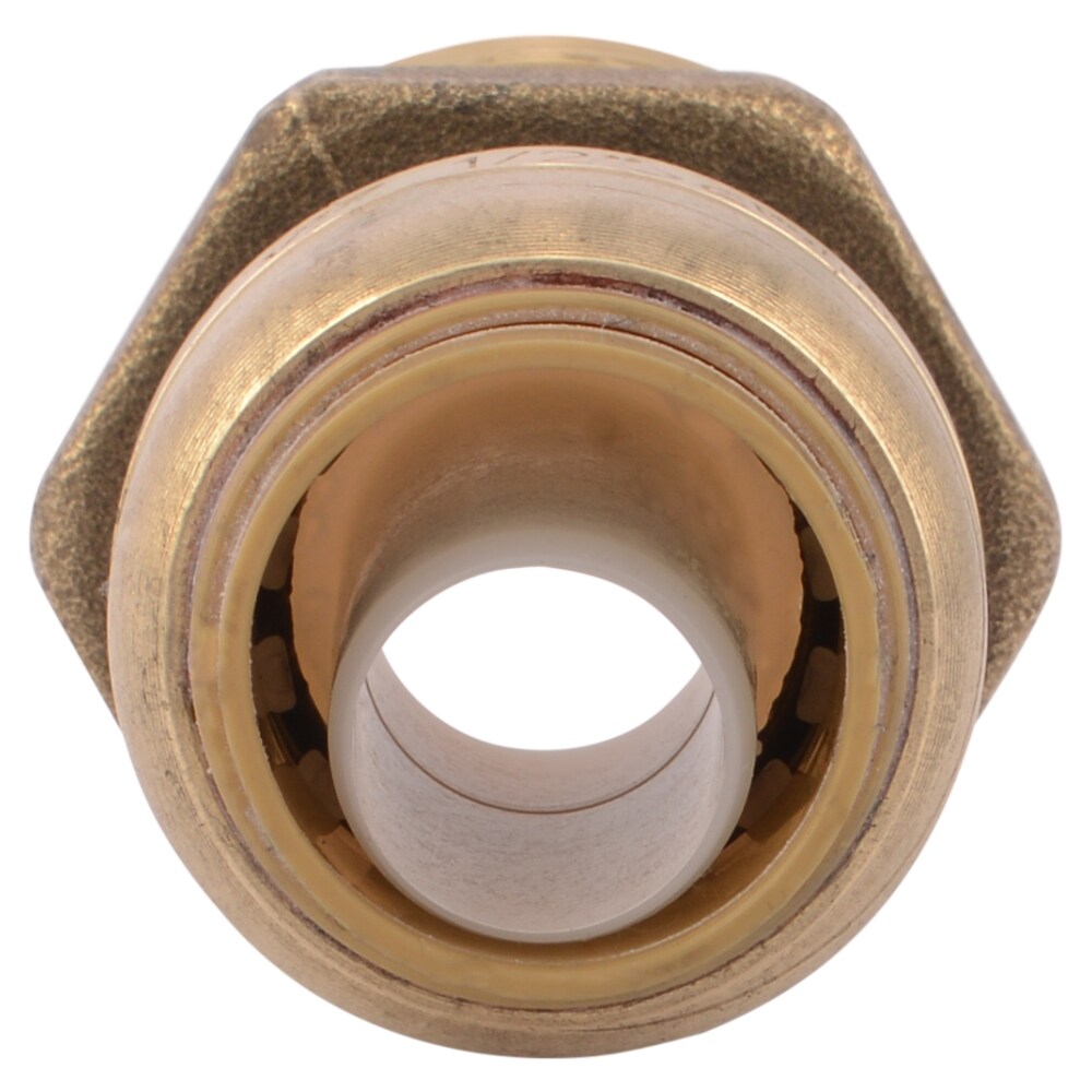 SharkBite 1/2-in Push-to-Connect x 3/4-in MNPT Male Adapter Push Fitting, Brass