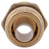 SharkBite 1/2-in Push-to-Connect x 3/4-in MNPT Male Adapter Push Fitting, Brass