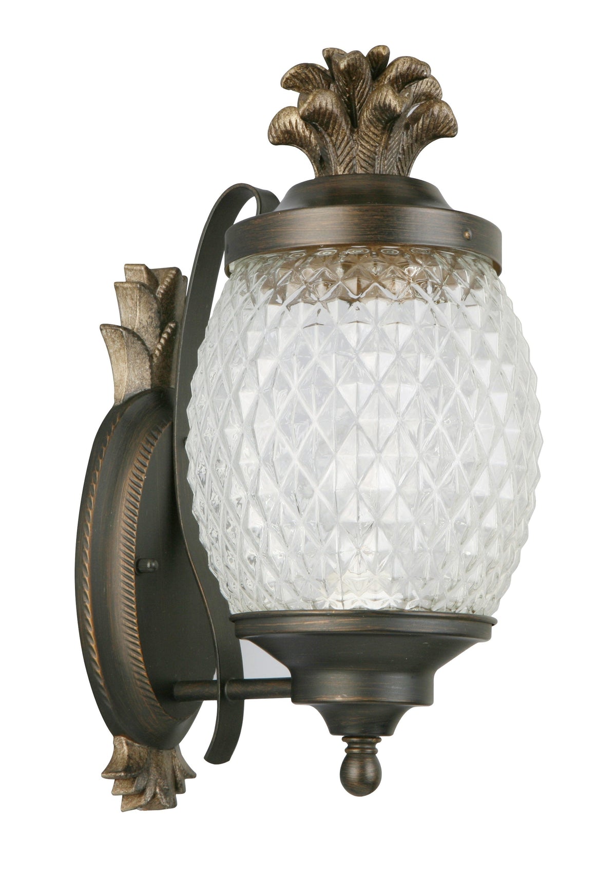 Portfolio 15.25-in H Brushed Bronze Medium Base (E-26) Outdoor Wall Light