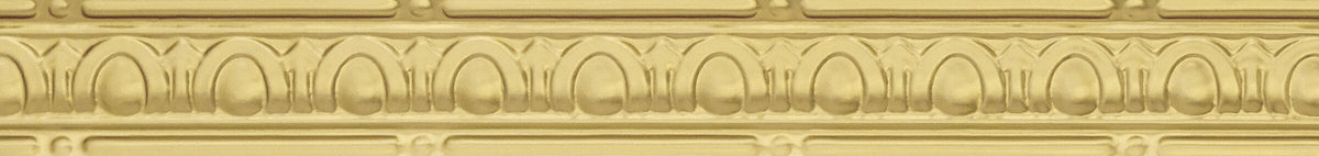 Armstrong Ceilings Metallaire Small Eggs and Dart Cornice 48-in Brass Steel Crown Ceiling Grid Trim