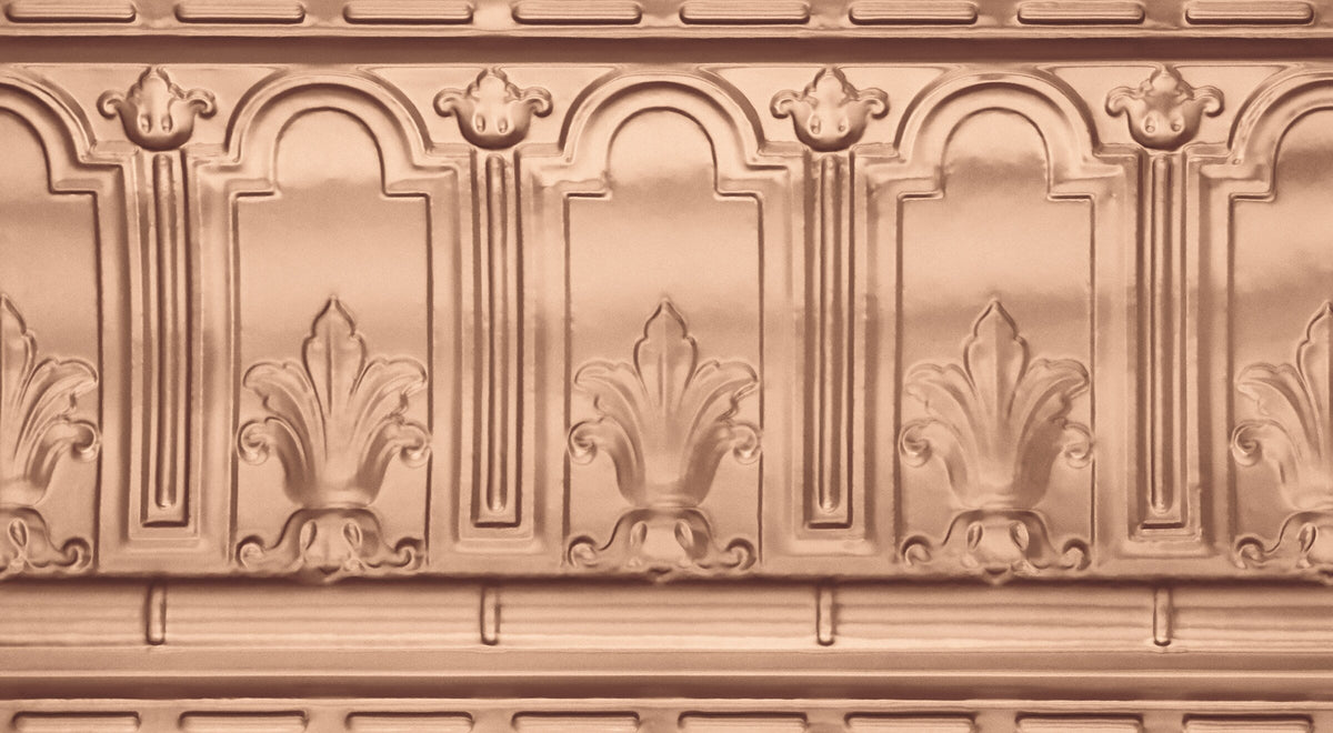 Armstrong Ceilings Metallaire Trefoil Cornice 4-ft Copper Metal Crown Ceiling Grid Trim