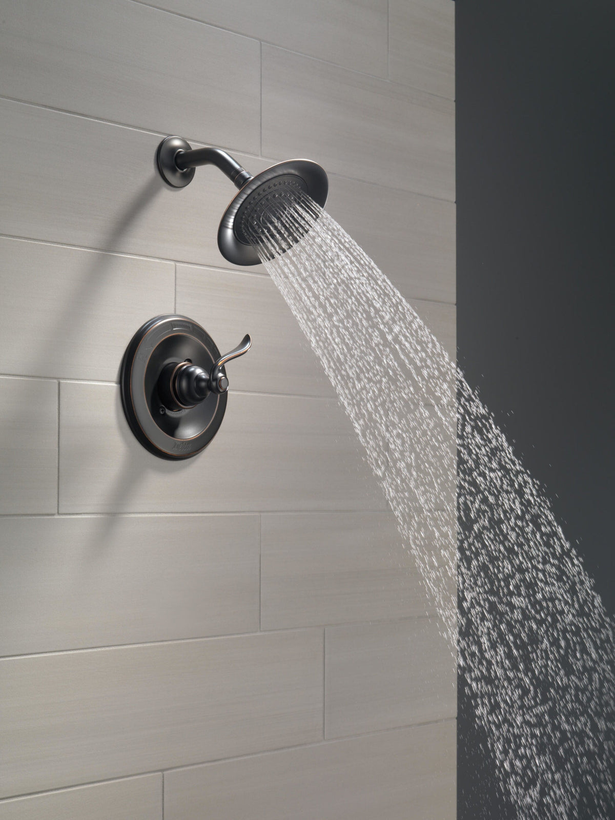 Delta Windemere Oil Rubbed Bronze 1-Handle Shower Faucet with Valve, 6-in Single-Function Head
