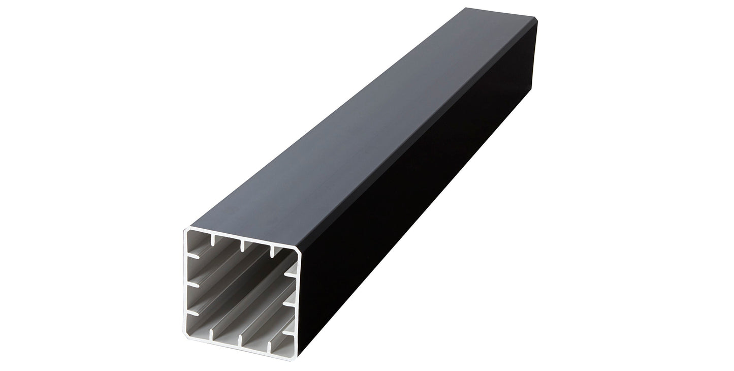 Fiberon 5.1-in x 5.1-in x 3-1/2-ft Obsidian Composite Deck Post Sleeve