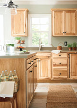 Diamond NOW Denver 21-in W x 35-in H x 23.75-in D Natural Rustic Hickory 1-Drawer Base Fully Assembled Cabinet (Raised Panel Square Style)