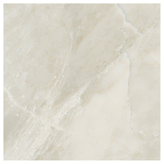 Daltile Mirasol Silver Marble 12-in x 12-in Glazed Porcelain Floor and Wall Tile product image