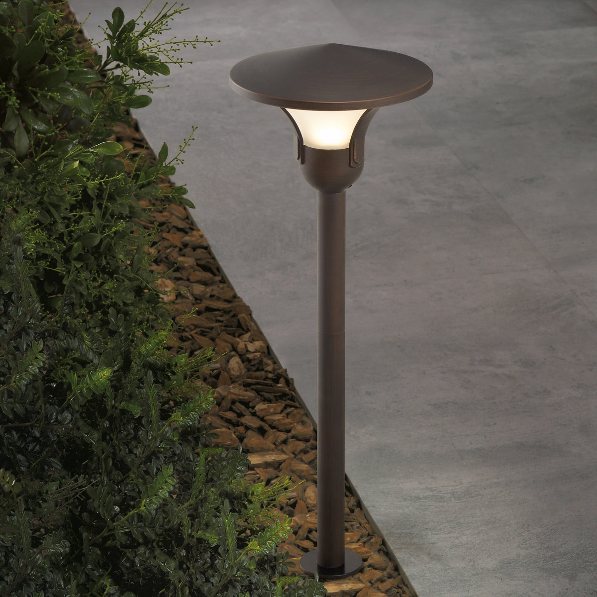 Portfolio 3-Watt Aged Bronze Low Voltage LED Path Light, 90 Lumens, 3000K