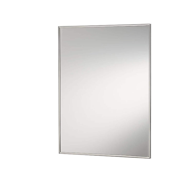 Jensen Styleline 16-in x 22-in Recessed Mount Stainless Steel Mirrored Medicine Cabinet