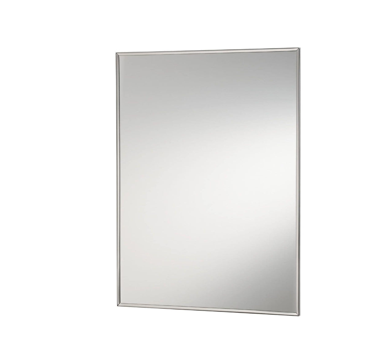 Jensen Styleline 16-in x 26-in Recessed Mount Stainless Steel Mirrored Medicine Cabinet