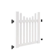 Freedom Coventry 4-ft H x 4-ft W White Vinyl Fence Gate Kit (Unassembled)