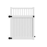 Freedom Bexley 6-ft H x 5-ft W White Vinyl Fence Gate Kit (Unassembled)