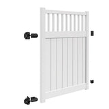 Freedom Bexley 6-ft H x 5-ft W White Vinyl Fence Gate Kit (Unassembled)