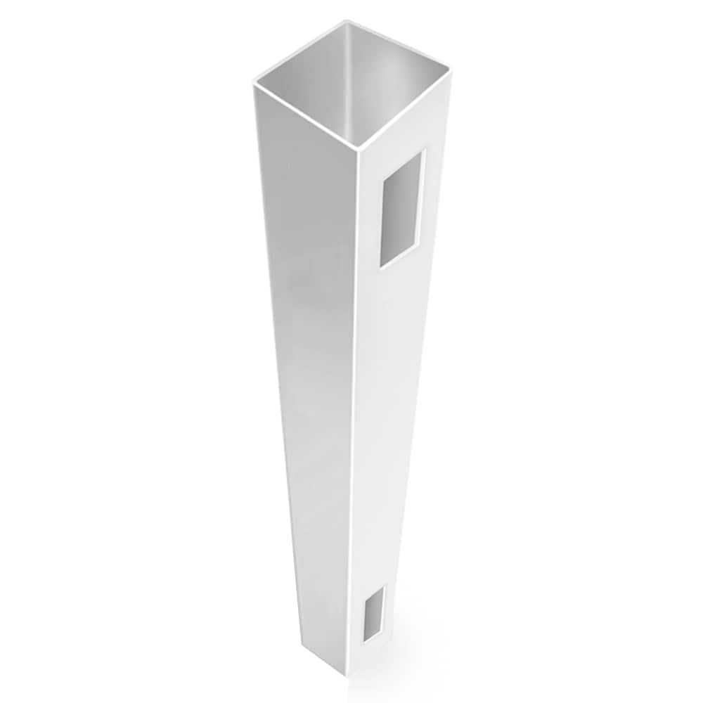 Freedom Waverly 9-ft H x 5-in W White Vinyl End Fence Post (Assembled)