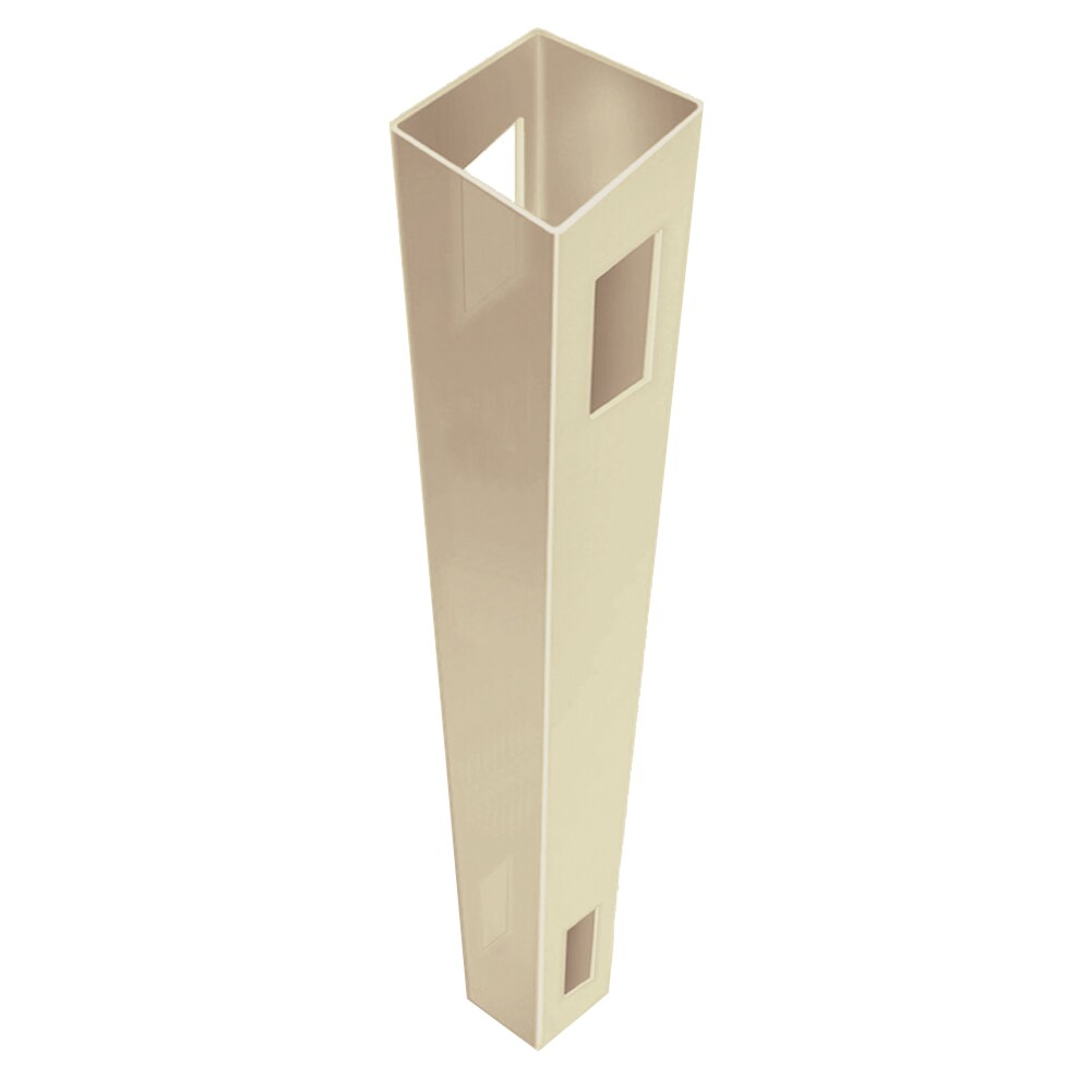 Freedom Waverly 9-ft H x 5-in W Sand Vinyl Line Fence Post (Assembled)