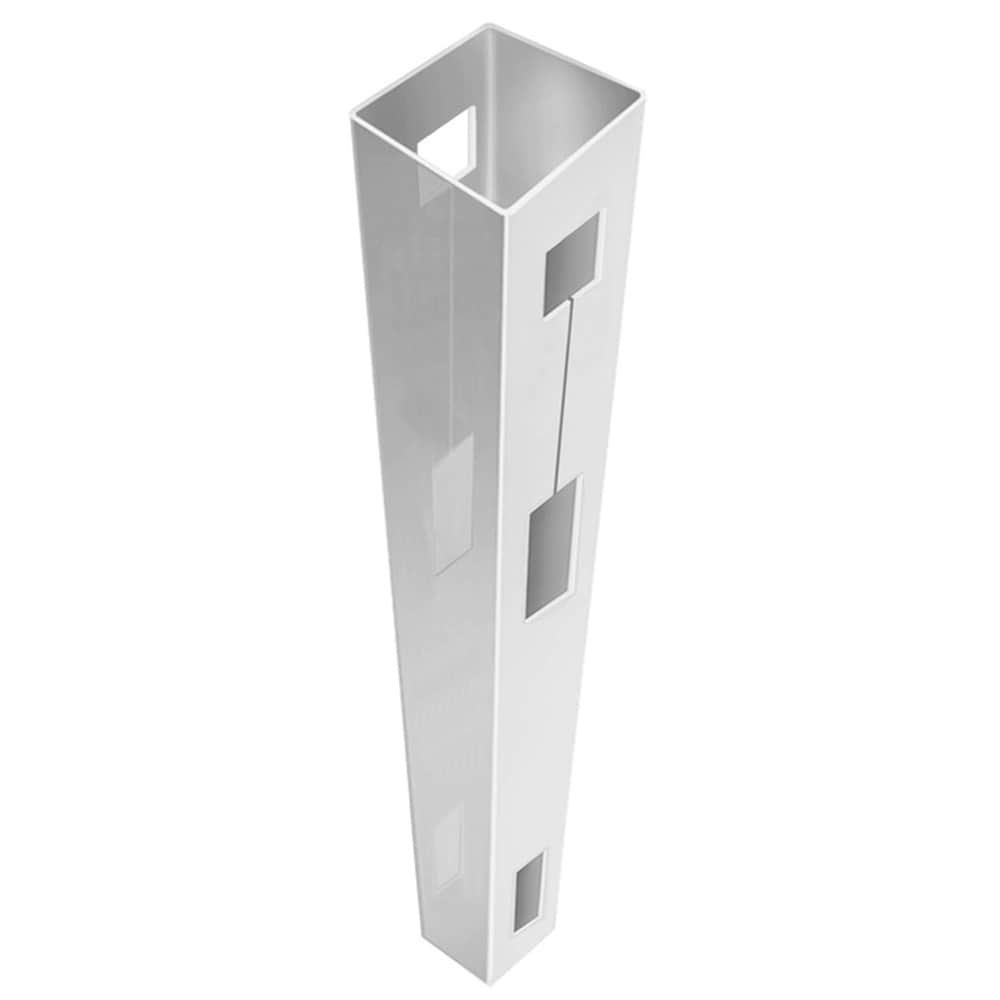Freedom Conway 9-ft H x 5-in W White Vinyl Line Fence Post (Unassembled)