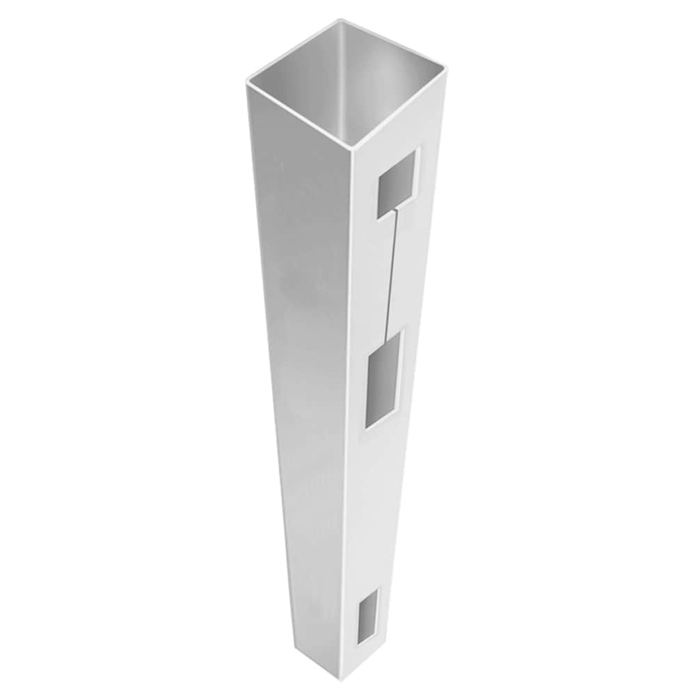 Freedom Conway 9-ft H x 5-in W White Vinyl End Fence Post (Unassembled)