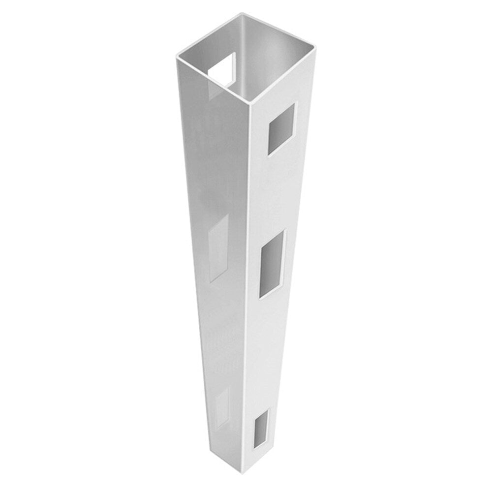 Freedom Conway 7-ft H x 5-in W White Vinyl Lattice-top Line Fence Post (Assembled)