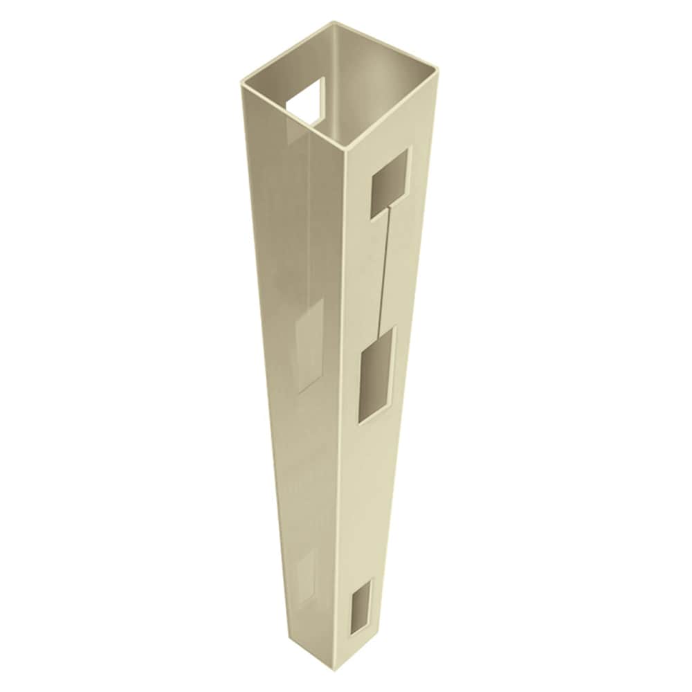 Freedom Conway 9-ft H x 5-in W Sand Vinyl Line Fence Post (Unassembled)