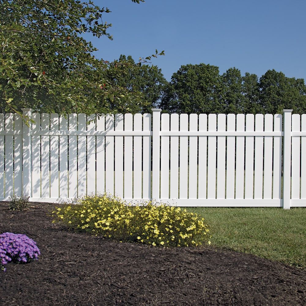 Freedom Waverly 9-ft H x 5-in W White Vinyl Corner Fence Post (Assembled)