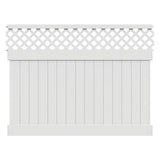 Freedom Conway 6-ft H x 8-ft W White Vinyl Fence Panel (Unassembled)