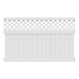 Freedom Conway 4.75-ft H x 8-ft W White Vinyl Fence Panel (Unassembled)