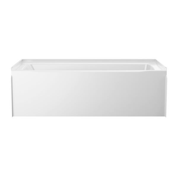 Classic 500 60 in. x 30 in. Soaking Bathtub with Right Drain in High Gloss White