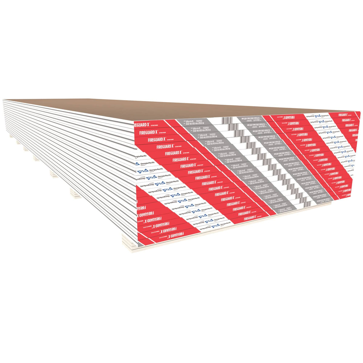 ToughRock 5/8-in x 4-ft x 8-ft Fireguard Fire Resistant Regular Drywall Panel