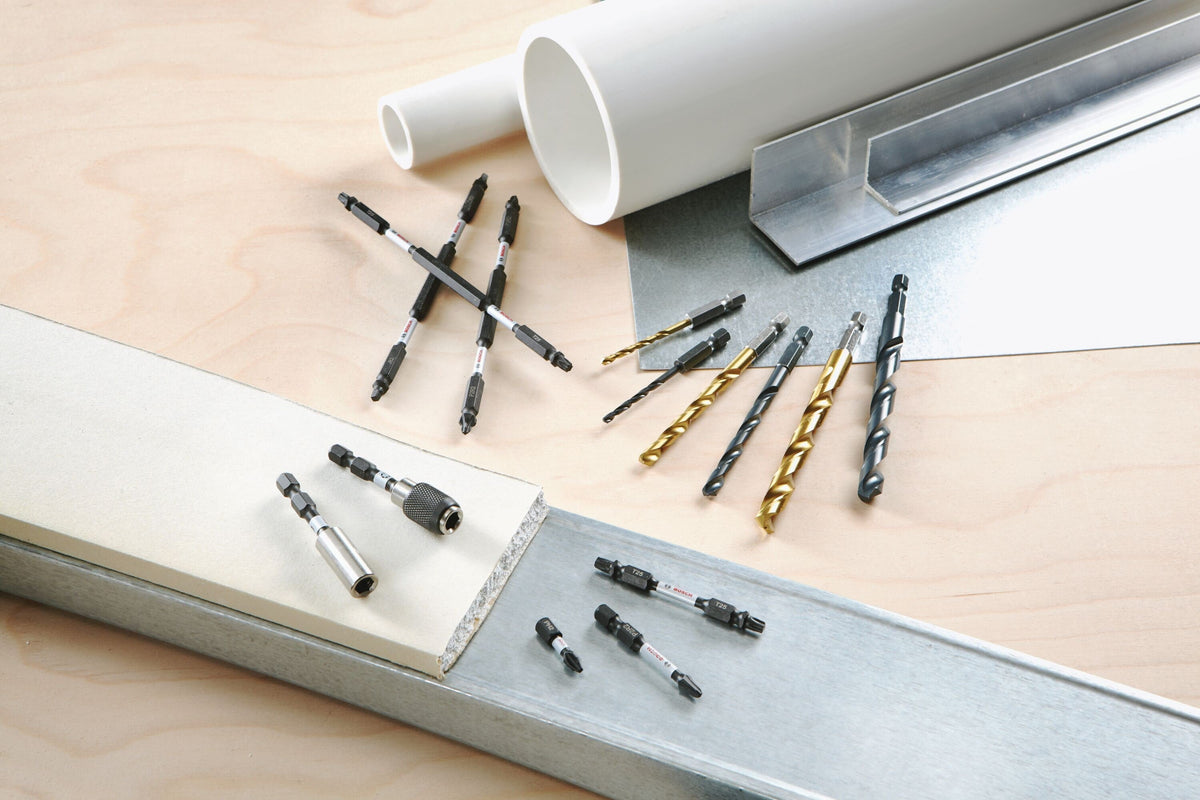 Bosch 9-Piece Assorted Titanium Twist Drill Bit Set
