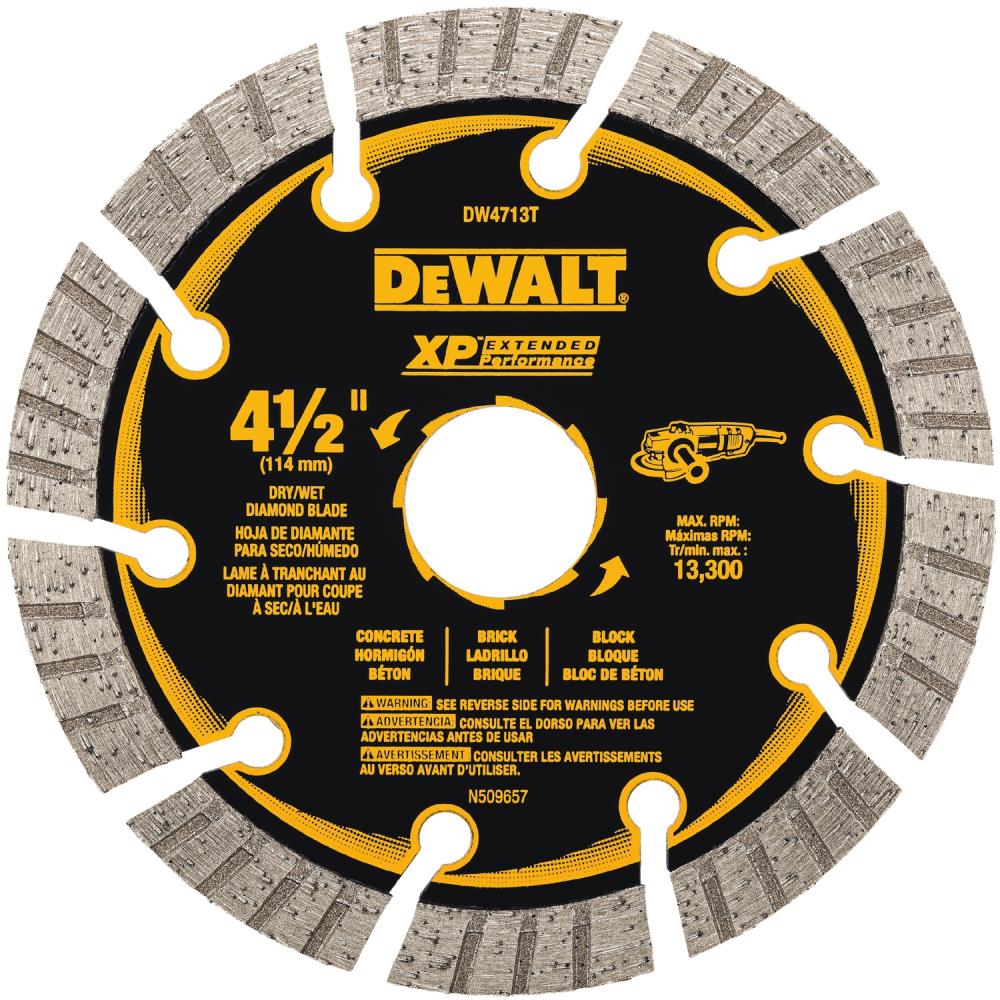 DEWALT XP 4-1/2-in Turbo Segmented Diamond Blade for Grinders