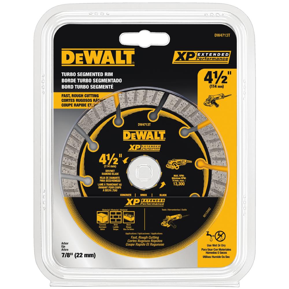 DEWALT XP 4-1/2-in Turbo Segmented Diamond Blade for Grinders
