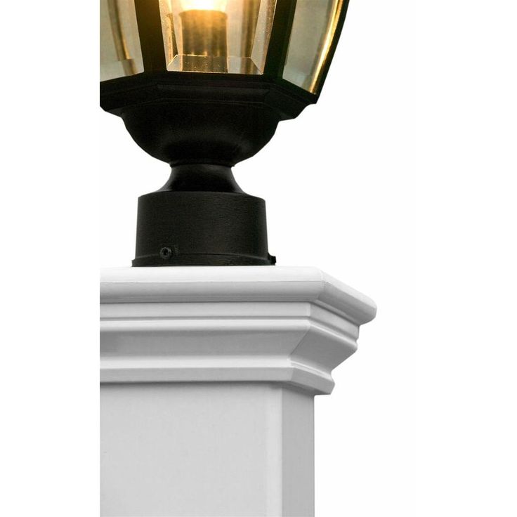 New England Arbors 5 in. x 72 in. Vinyl Portsmouth Lamp Post