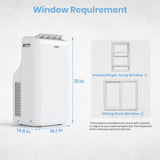 Aomi 14,000 BTU Heat Pump Portable Air Conditioner image 4
