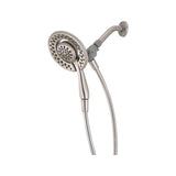 In2ition Two-in-One 4-Spray 6.1 in. Dual Wall Mount Fixed and Handheld Shower Head in Chrome - Super Arbor