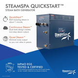 Oasis 10.5kW Touch Pad Steam Bath Generator Package in Chrome - Super Arbor