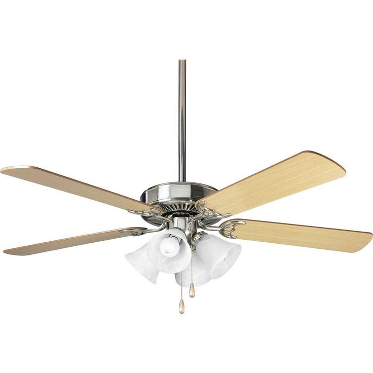 AirPro 4-Light Brushed Nickel Ceiling Fan Light