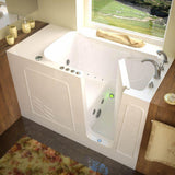 Rampart Nova Heated 5 ft. Walk-in Whirlpool and Air Bathtub with 6 in. Tile Easy Up Adhesive Wall Surround in White - Super Arbor