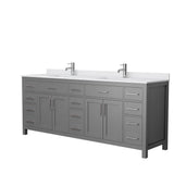 Beckett 72 in. W x 22 in. D Double Bath Vanity in White with Cultured Marble Vanity Top in Carrara with White Basins - Super Arbor