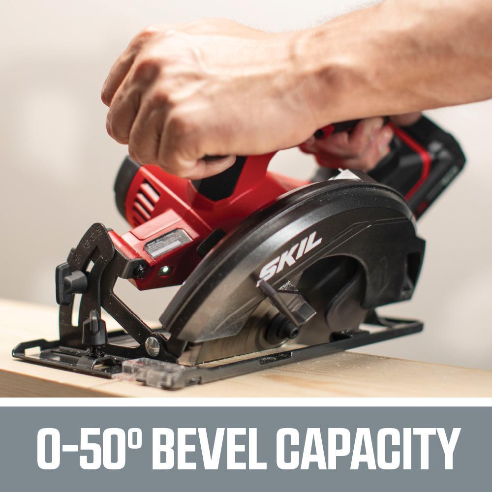 PWRCORE 20-Volt Lithium Cordless 6-1/2 in. Circular Saw Kit - Super Arbor