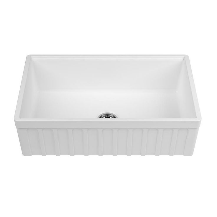 Yorkshire Farmhouse Fireclay 33 in. Single Bowl Kitchen Sink with Cutting-Board, Grid and Strainer in White